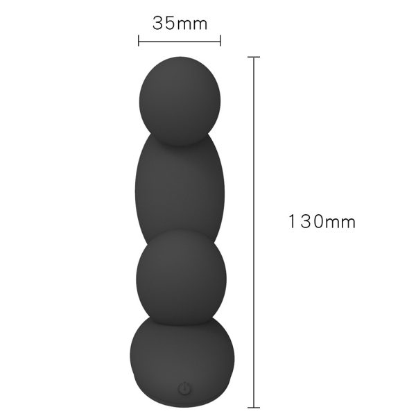 Mano men's anal plug adult products G-spot Prostate Posterior vestibular vibration Massager Pull bead buckle - Image 3